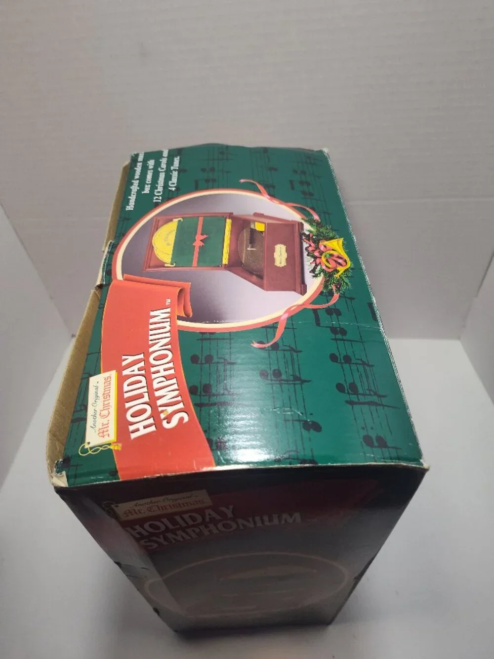 Mr. Christmas Holiday Symphonium 16 Song Mechanical Music Box 2000 Tested w/Box